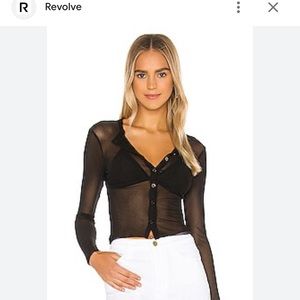Revolve Sheer cardigan top